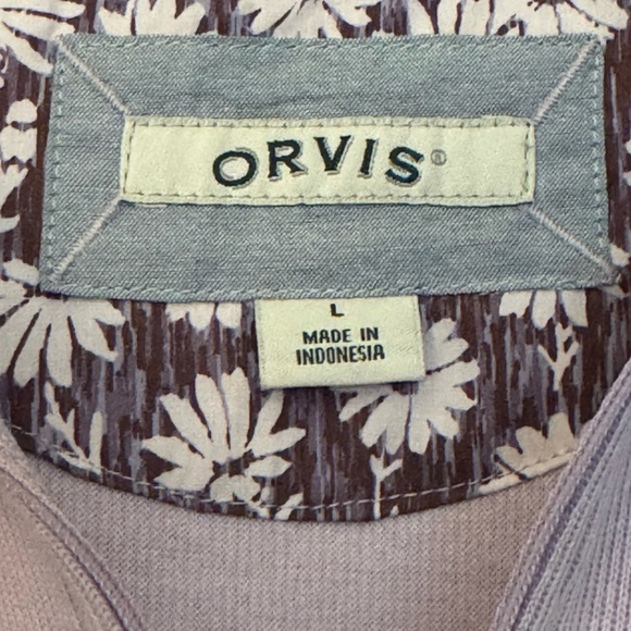 Orvis Women's Light Purple Quarter-Zip Sweater Size Large - Picture 3 of 4